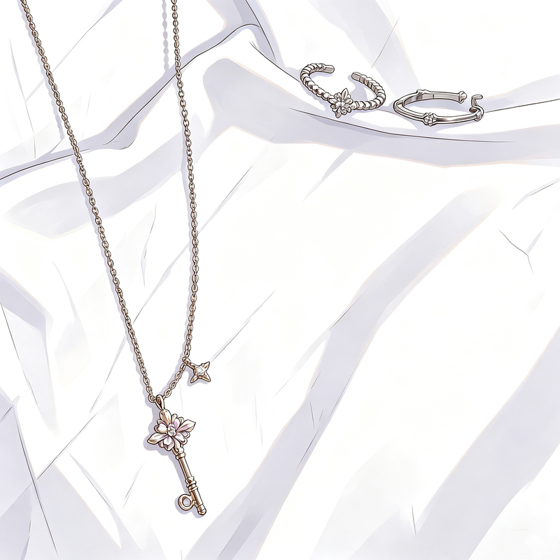Electric Hipster Jewelry Store Iris Key Necklace Electric Hipster Jewelry Store Iris Key Necklace