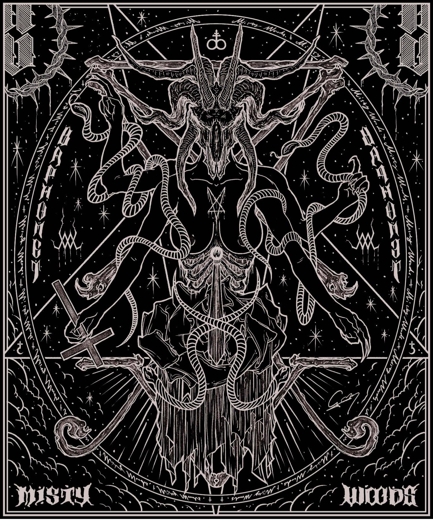 Гобелен None Other MW Baphomet