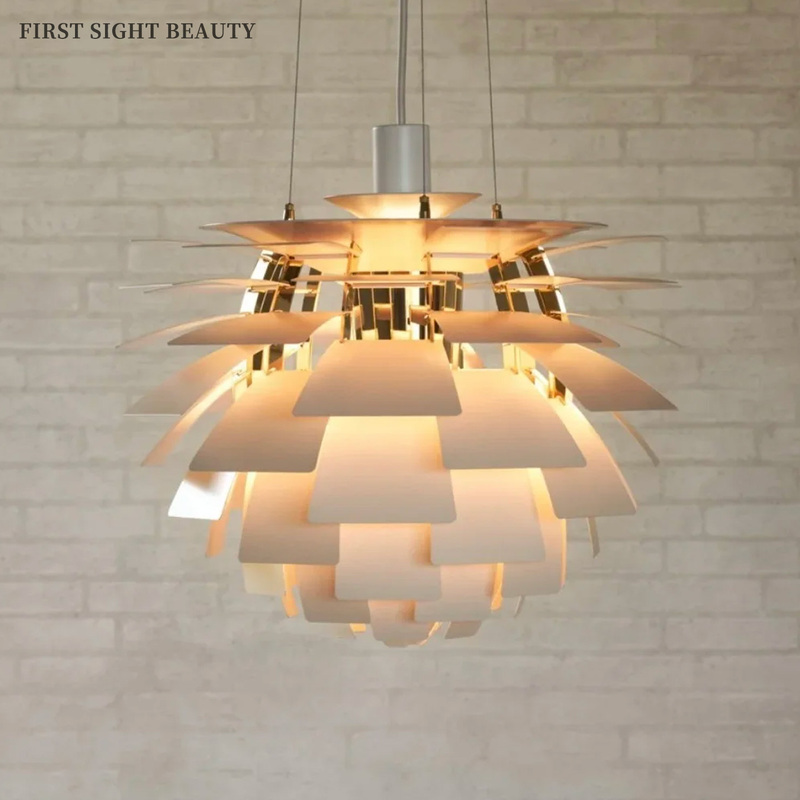 Danish Ph Artichoke Pine Cone Bedroom Dining Room Chandelier Nordic Designer Villa Duplex Living Room Chandelier