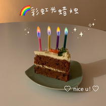 nice u*Korea ins mediocre colorful light birthday candle creative confession surprise props