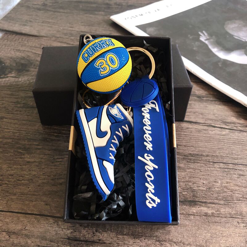 Basketball Star Shoe Keychain Kobe Curry James Backpack Pendant Student Gift Gift Box Souvenir