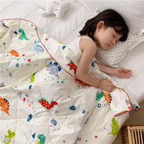 Childrens summer quilt crib Upper summer cool quilted by Kindergarten Dormitory Afternoon Nap Pure Cotton Four Seasons Machine Washable Air Conditioning Quilt