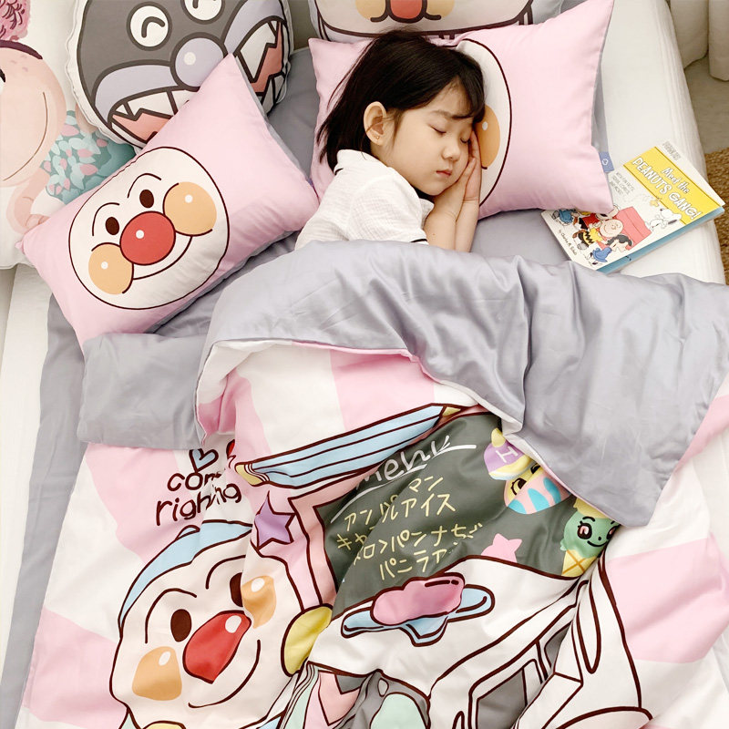 Children's kindergarten quilt three-piece cotton student dormitory baby bedding bed sheet quilt cover custom-made four seasons