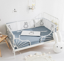 Baby anti-crash bed siege anti-fall guardrails baby anti-fall doll all-cotton bed with detachable washable pure cotton anti-mite