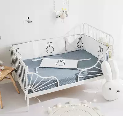 Baby anti-collision bed anti-drop guardrail baby anti-drop doll cotton bed cover removable and washable cotton anti-mite antibacterial
