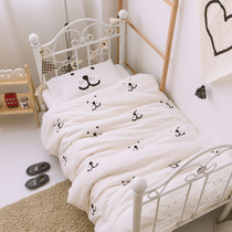 All-cotton double layer gauze bed bedding three sets of baby bed kit newborn baby quilt cover bed linen children summer