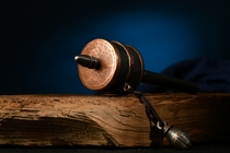 Sutra copper dark iron copper material perfect condition blasted in place