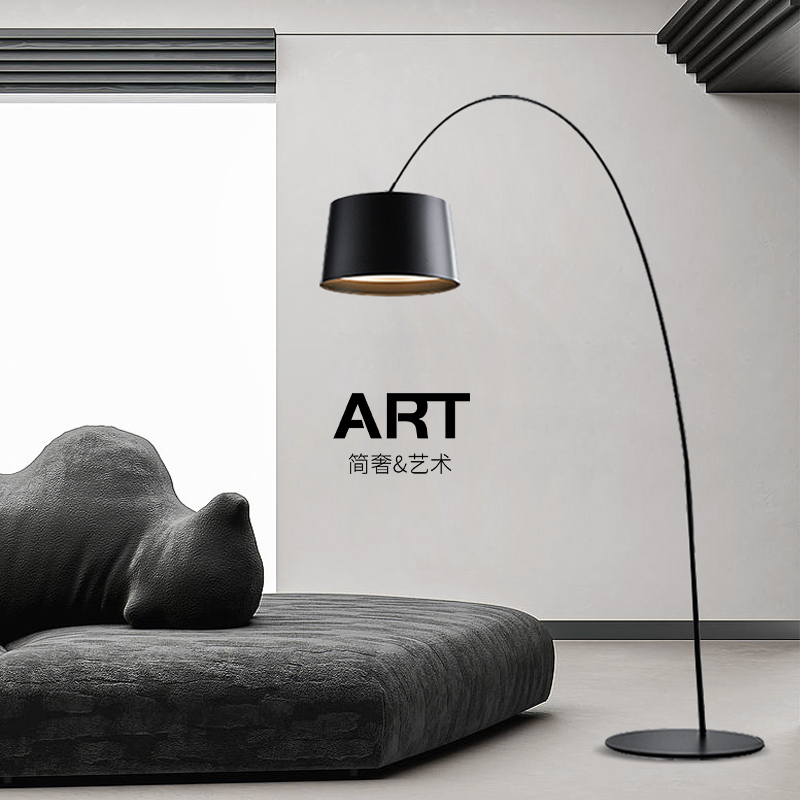 Designer Italian Minimalist Modern Living Room Floor Lamp, Dining Room, Study, Creative Nordic Sofa Side Fishing Lamp