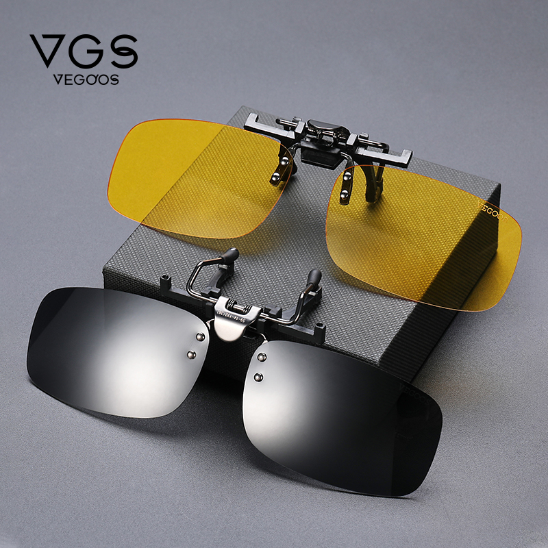 Wegu's sunglasses clip near view eye mirror men's female anti-UV polarized driving special night vision sunglasses