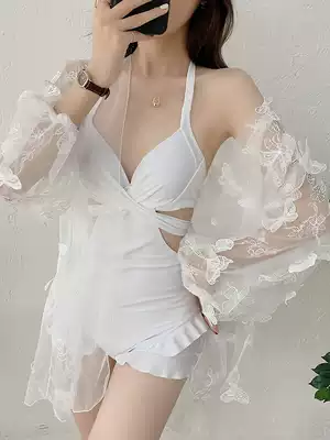 Yishafiya 2021 new one-piece swimsuit Women summer hot spring sexy fashion blouse belly covered belly thin swimsuit