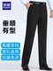 罗蒙双褶西裤男冬季加绒加厚中老年人西装裤加肥加大高腰爸爸男裤