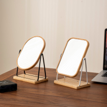 High-looking Internet celebrity mirror makeup mirror desktop dressing mirror desktop simple home bedroom dormitory dressing table portable