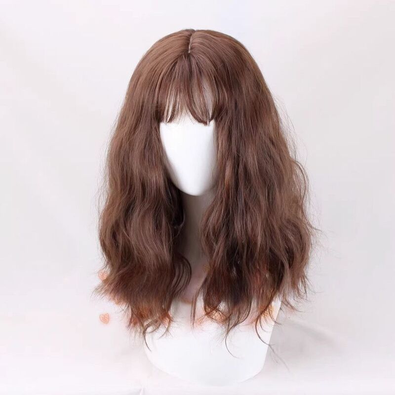 Potter, Harry, Hermione, Brown Corn Perm, Big Bangs, Round Face, Small Face, Cosplay Wig