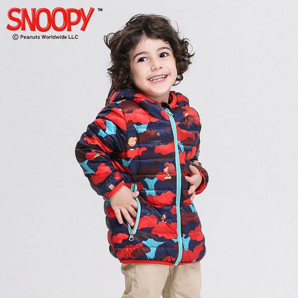 17秋冬新款 Snoopy 史努比 男童羽绒服 优惠券折后￥159包邮（￥239-80）90~160cm 2色可选