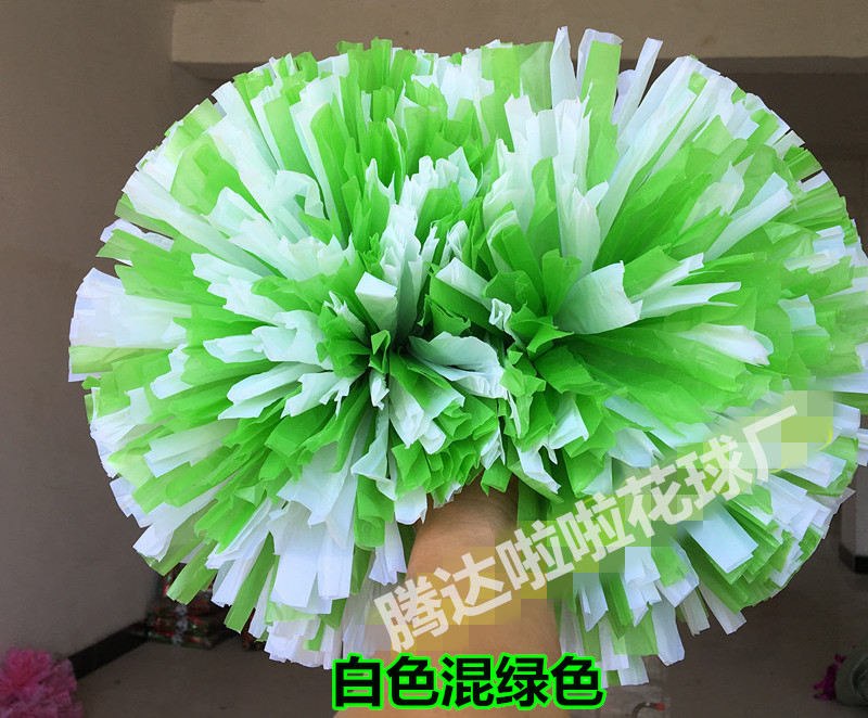Lớn đôi đầu xử lý PE mờ cổ vũ đội cổ vũ hoa bóng bóng đạo cụ nhảy vuông cổ vũ hoa tay - Khiêu vũ / Thể dục nhịp điệu / Thể dục dụng cụ giay múa