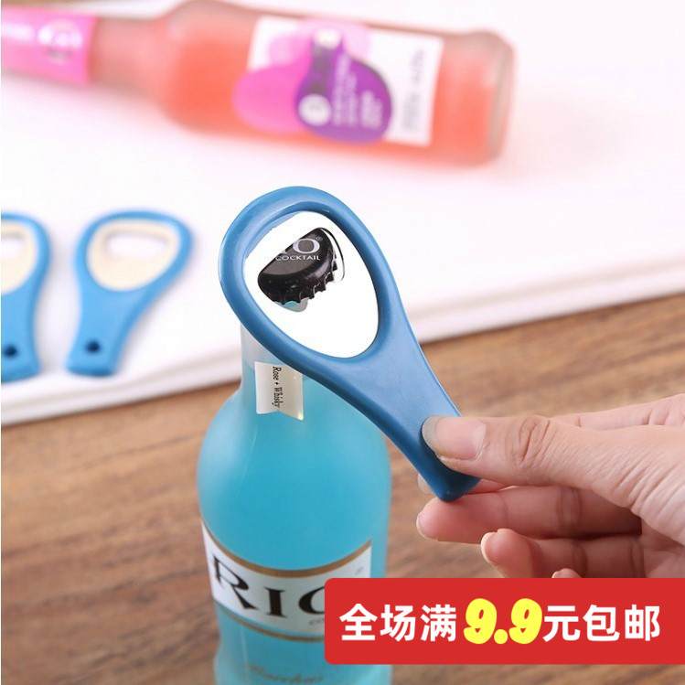 Simple portable plastic handle stainless steel beer screwdriver red wine bottle opener opener bottle opener opener