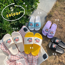 Japan GP2021 Summer New Teenage Girl Hearts Cute Cartoon Home Use Bath Non-slip Soft Bottom Slippers