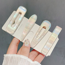 Japan 2021 new hairpin girls online red ins people fish Ji color duckbill clip minimalist with haircut accessories