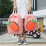 Túi cà rốt nữ mềm 2018 phiên bản Hàn Quốc của học sinh trung học Harajuku hoang dã đơn giản ba lô vải ba lô cấp đi học nữ cấp 2