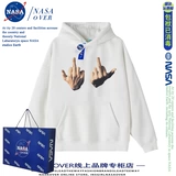 Толстовка с капюшоном для влюбленных подходит для мужчин и женщин, в американском стиле, свободный крой, оверсайз