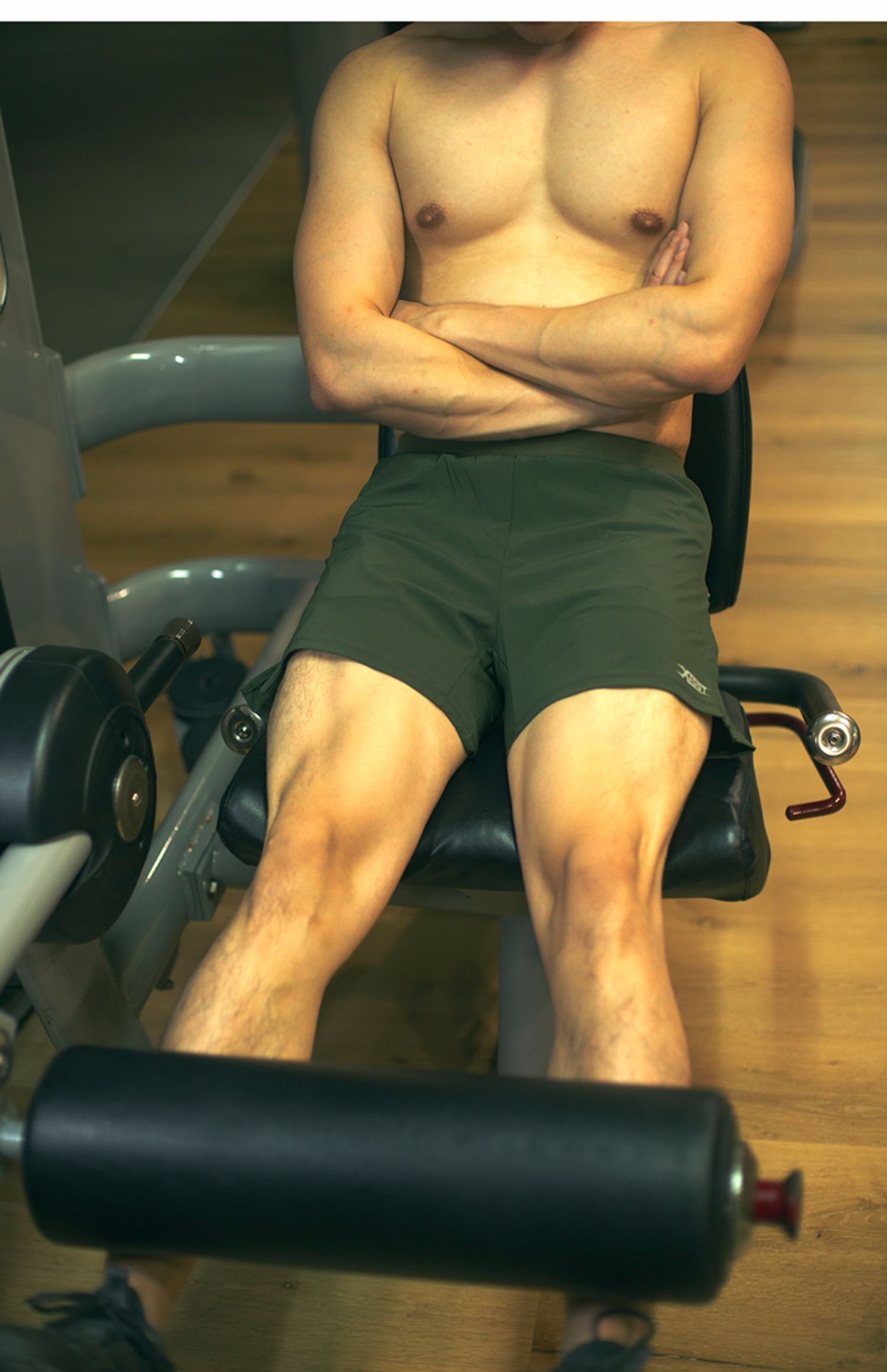 Cơ bắp thể thao quần short nam chó anh mỏng lót wicking thoáng khí squat chạy quần thể dục kích thước lớn ba quần mùa hè - Quần thể thao quần dài thể thao