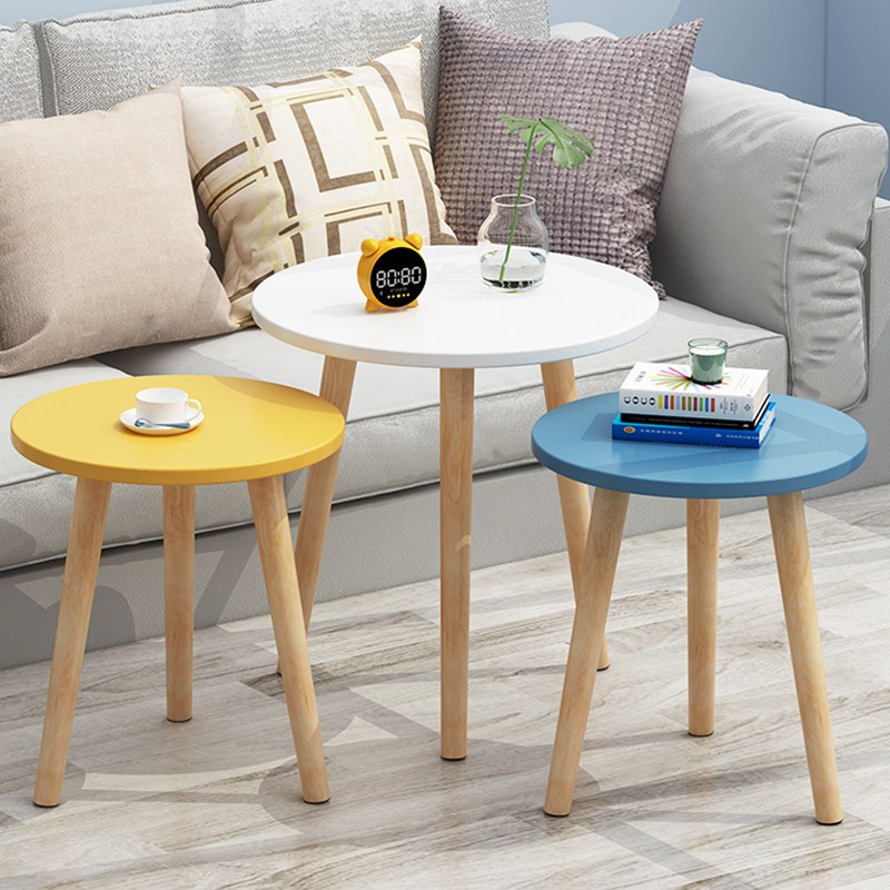 Nordic tea table minimalist modern mini-ins wind small round table edge a few sofa side cabinets corner a few headboard tables Easy