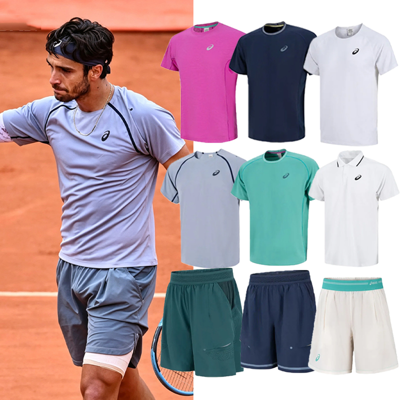Asics Men's 2026 Australian Open Star Edition Tennis Shirt Short Sleeve Crew Neck T-Shirt Quick-Drying Breathable Sportswear
