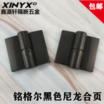 Public Health Interval Break Accessories Black Plastic Nylon Hinge Flat Laminated Door Upgrade of Removable Hinge Toilet Hardware