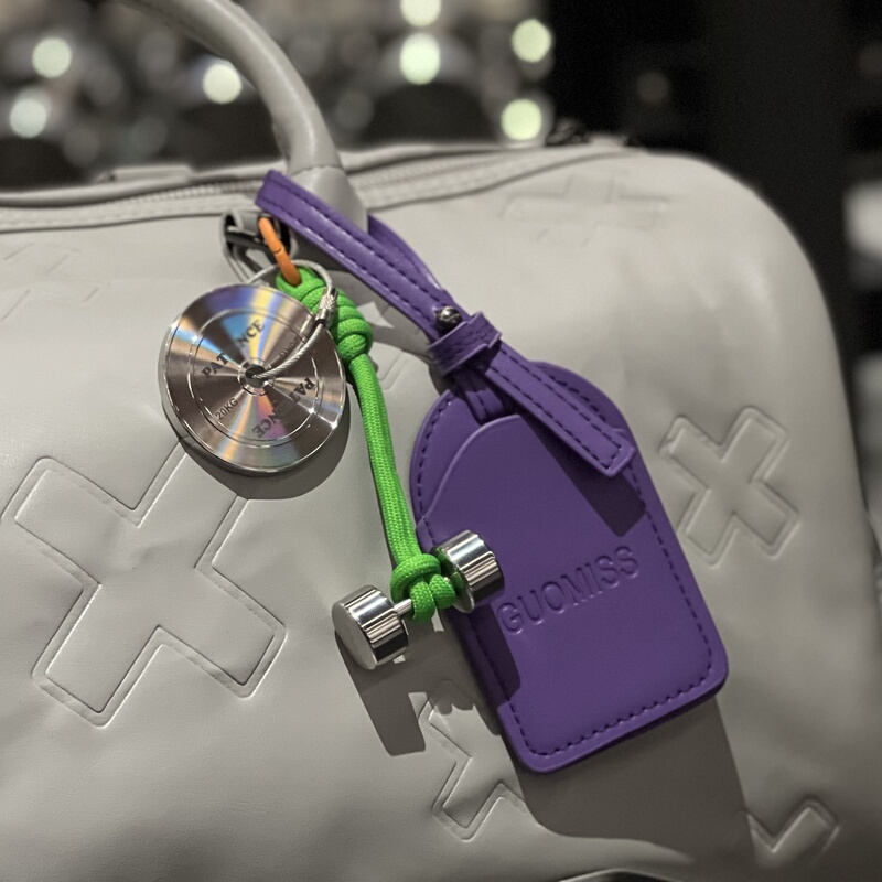 Patience Barbell Plate Dumbbell Pendant Set/Stainless Steel Pendant Couple Pendant Keychain Bag Charm