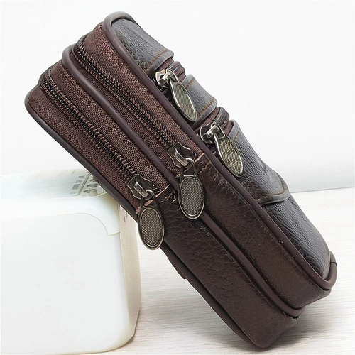 Штаны, ремень, бумажник для пожилых людей, барсетка, мобильный телефон, поясная сумка, сумка через плечо, из натуральной кожи