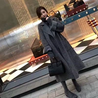 Шерстяное зимнее двусторонное кашемировое шерстяное пальто, куртка, Гонконг, коллекция 2021, стиль