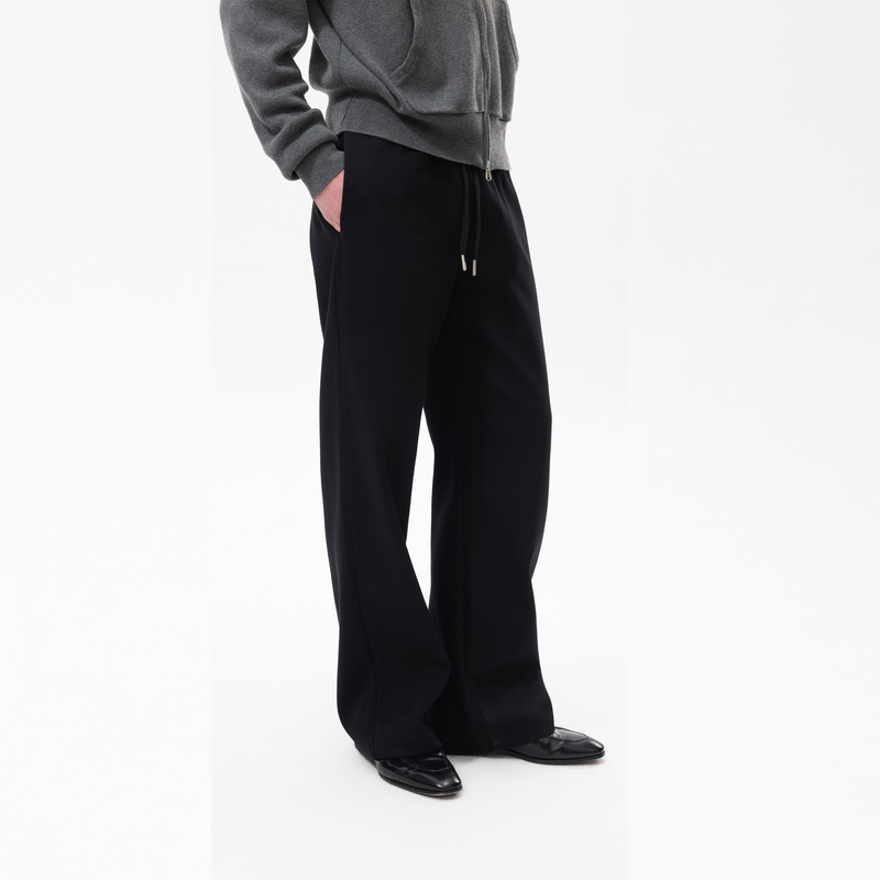 Flame Official Straight-Leg Relaxed Casual Drawstring Suit Sweatpants Flame Official Straight-Leg Relaxed Casual Drawstring Suit Sweatpants