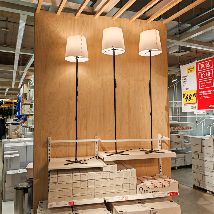 Ikea Barlast Floor Lamp Black/White Decorative Lamp 150cm