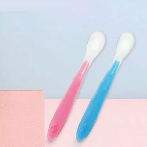 【法兰舒】婴儿全硅胶勺辅食勺2个