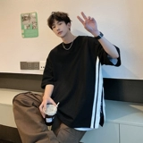 Японская дизайнерская хлопковая футболка с коротким рукавом, тренд сезона, в американском стиле, подходит для подростков