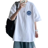 Трендовая хлопковая свежая футболка с коротким рукавом, в корейском стиле