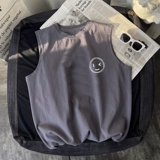 Трендовый хлопковый баскетбольный спортивный летний тонкий быстросохнущий жилет для отдыха, европейский стиль