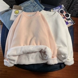 Цветной качественный утепленный брендовый трикотажный свитер, круглый воротник, изысканный стиль, оверсайз