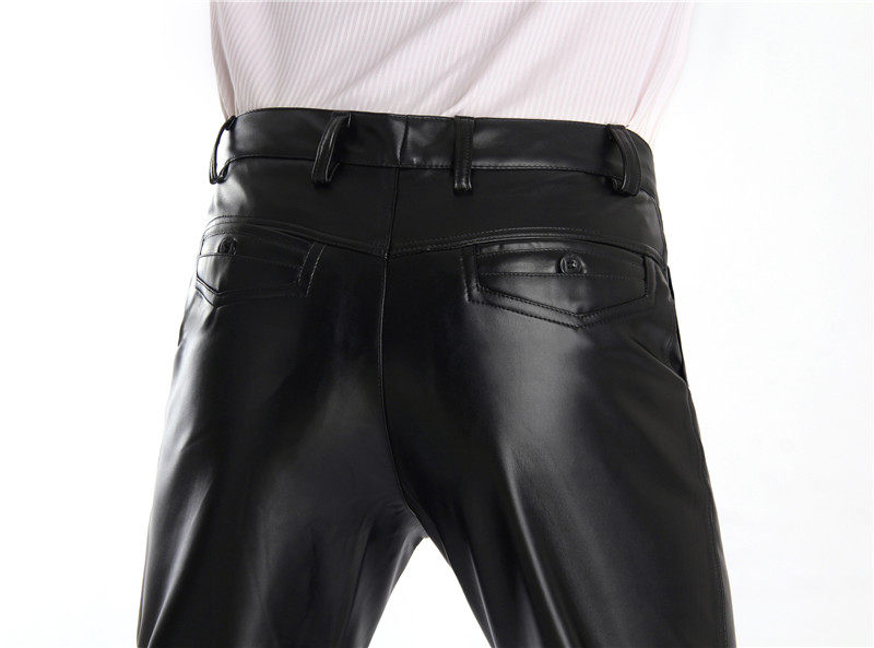 Pantalon cuir homme droit pour hiver - Ref 1484090 Image 13