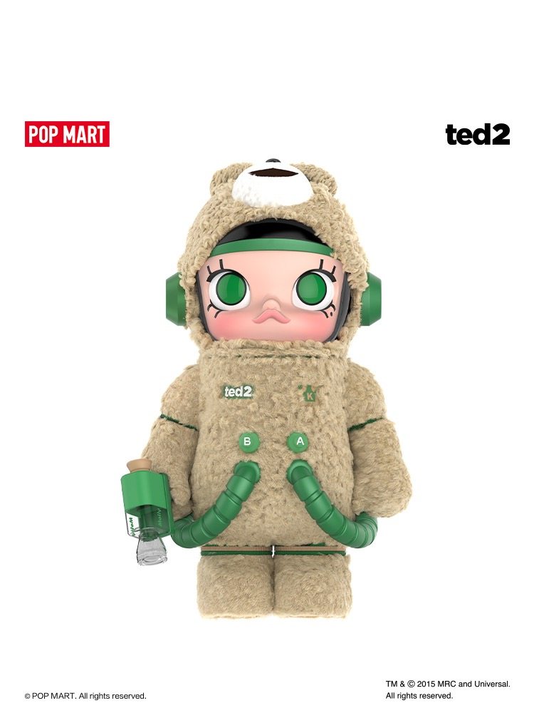 POPMART bubble Mater MEGA SPACE MOLLY 400% teddy bear hands on cute Big va-Taobao