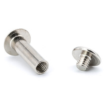 Fixed letter screws to lock the account book and album screws factory nickel plated carbon steel rivets