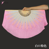 8 дюймов 10 настоящих шелковых вентиляторов белый рот