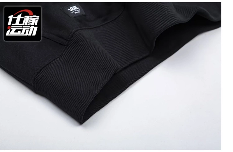 Áo len thể thao mới của Vans Fansi áo thun nam có mũ trùm đầu màu đen và trắng VN0A3TXKBLK / TXKWHT - Thể thao lông cừu / jumper