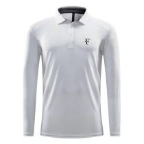 2023 Federer Lavola Cup Professional Autumn Winter Tennis Suit Long Sleeve T-shirt Sports Speed Dry Polo Jersey Customize