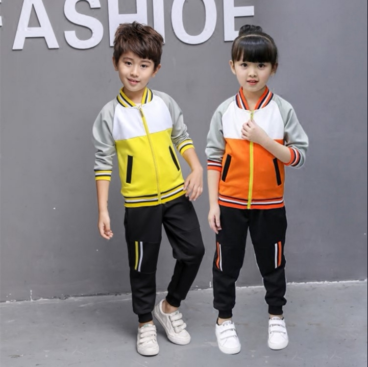 2021 new kindergarten garden uniforms primary school uniforms children's suits stitching sports long-sleeved performance clothes manufacturers value sales