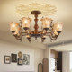 Solid wood retro style flower chandelier French medieval lamp