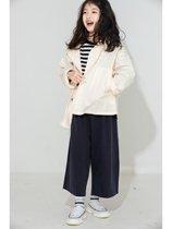 Small Big Planet 21 spring new boys and girls Korean version Joker casual pants big profile loose large version ankle-length pants