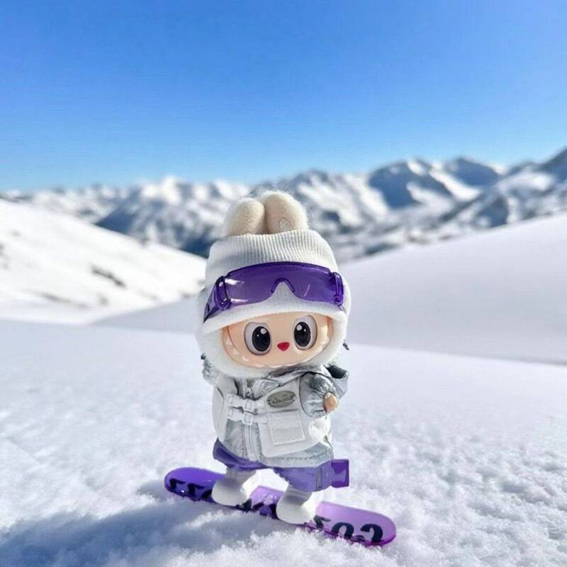 Labubu 3.0 High-Energy Doll Skiing Plush Toy Outfit Set Birthday Valentine's Day Gift