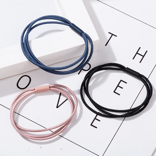 Детская эластичная резинка для волос, аксессуар для волос, аксессуары, «три в одном», в корейском стиле, простой и элегантный дизайн, DIY