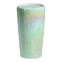 Starbucks cup water wave mint green ceramic cup high-looking office home mug with lid water cup